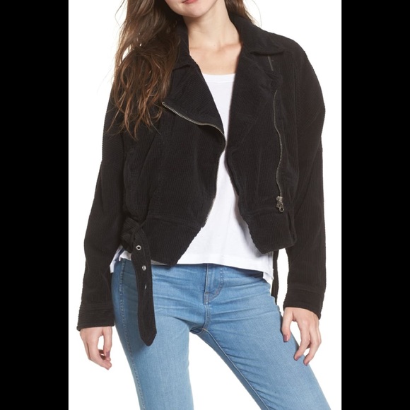 Free People Jackets & Blazers - Free People corduroy slouchy Dolman Moto Jacket